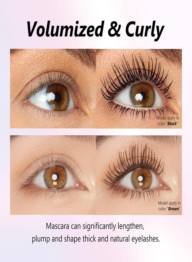 FREEORR Brown Volume Mascara, Long-Lasting Mascara with Special Eyelash Brush for vibrant Up and Out eyelashes, Waterproof, No Clumping, Creating Strength & Length Lash, Easy to Apply - Image 4